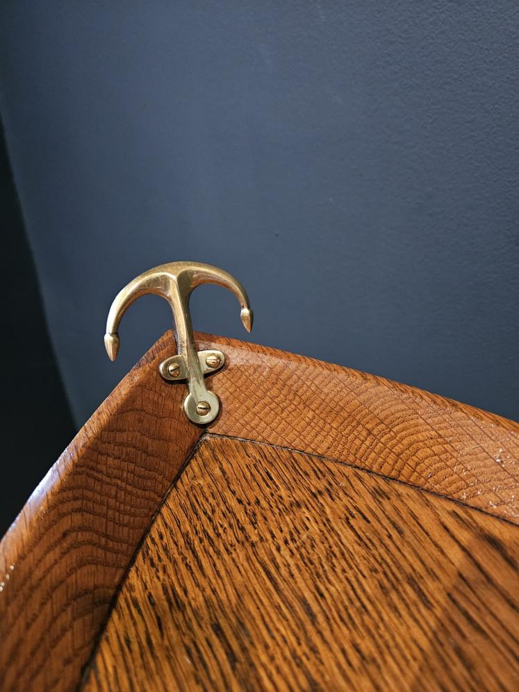Late Victorian Boat and Oars Butlers Drinks Tray & Stand - Image 8