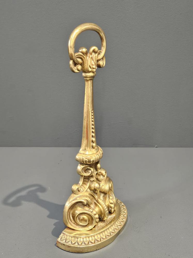 Victorian Brass Door Stop by Tonks - Image 1