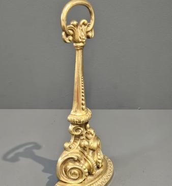 Victorian Brass Door Stop by Tonks