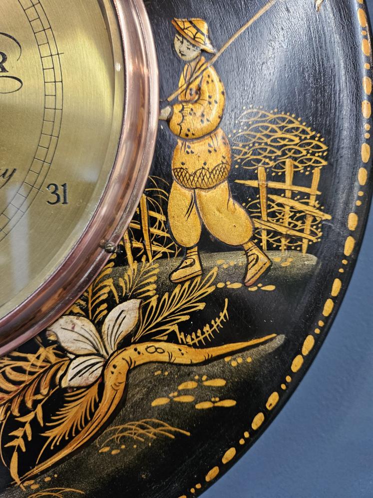 Unusual Edwardian Chinoiserie Cased Barometer - Image 6