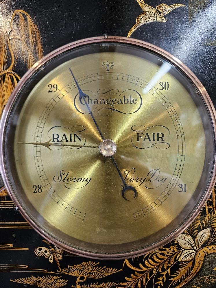 Unusual Edwardian Chinoiserie Cased Barometer - Image 3