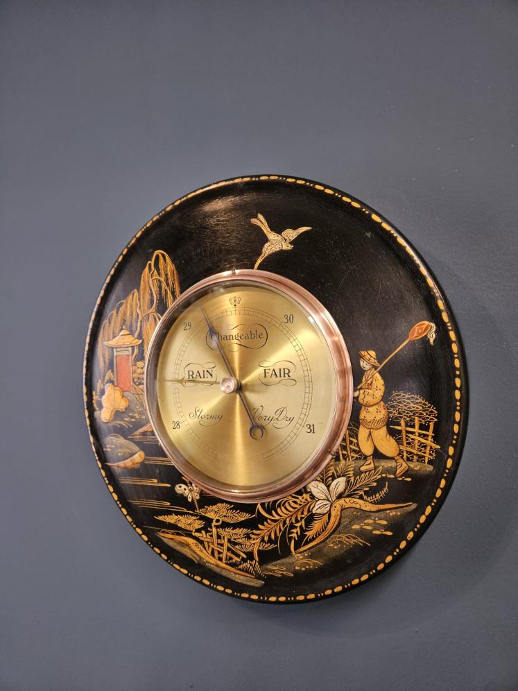 Unusual Edwardian Chinoiserie Cased Barometer - Image 2