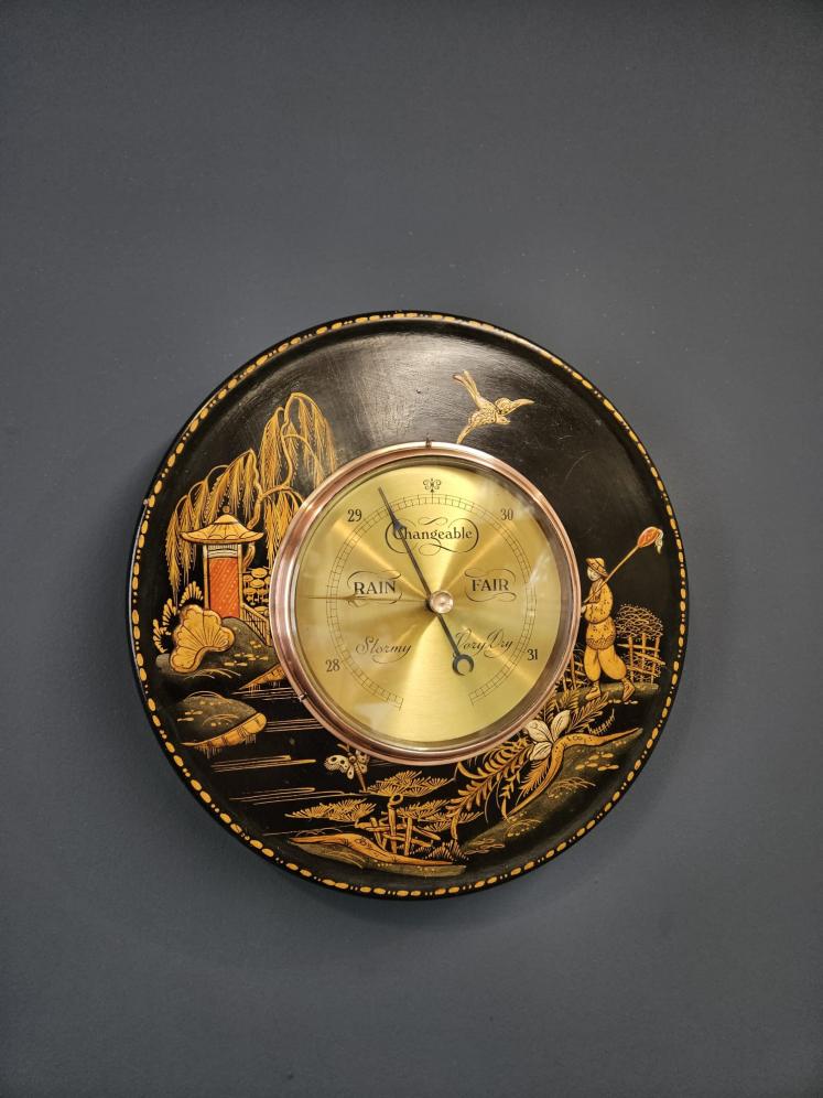 Unusual Edwardian Chinoiserie Cased Barometer - Image 1
