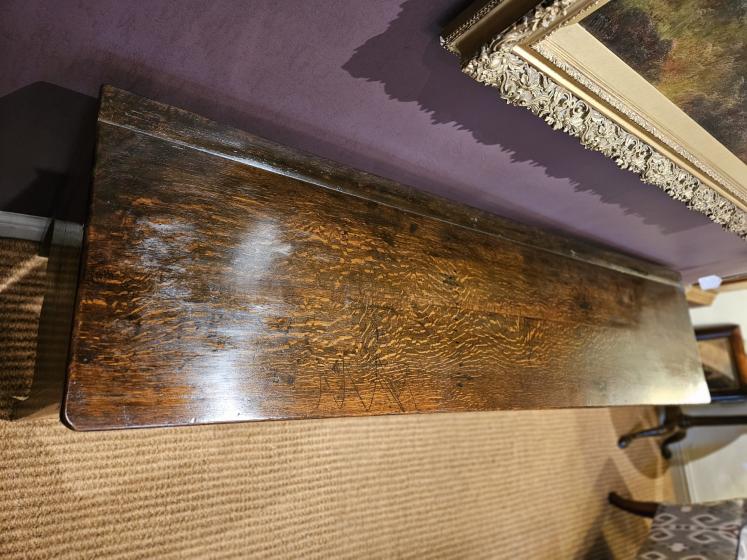 George III Oak Four Drawer Dresser - Image 8