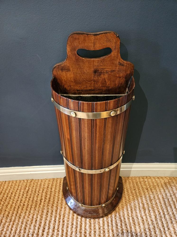 Victorian Mahogany Brass Bound Stick Stand - Image 4
