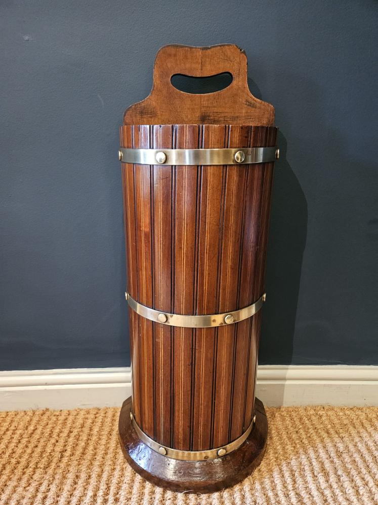 Victorian Mahogany Brass Bound Stick Stand - Image 2