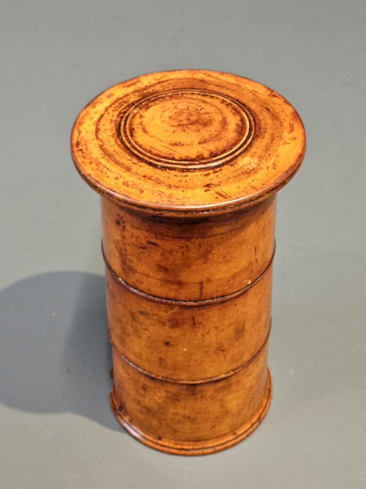 Early Victorian Fruitwood Spice Tower - Image 5