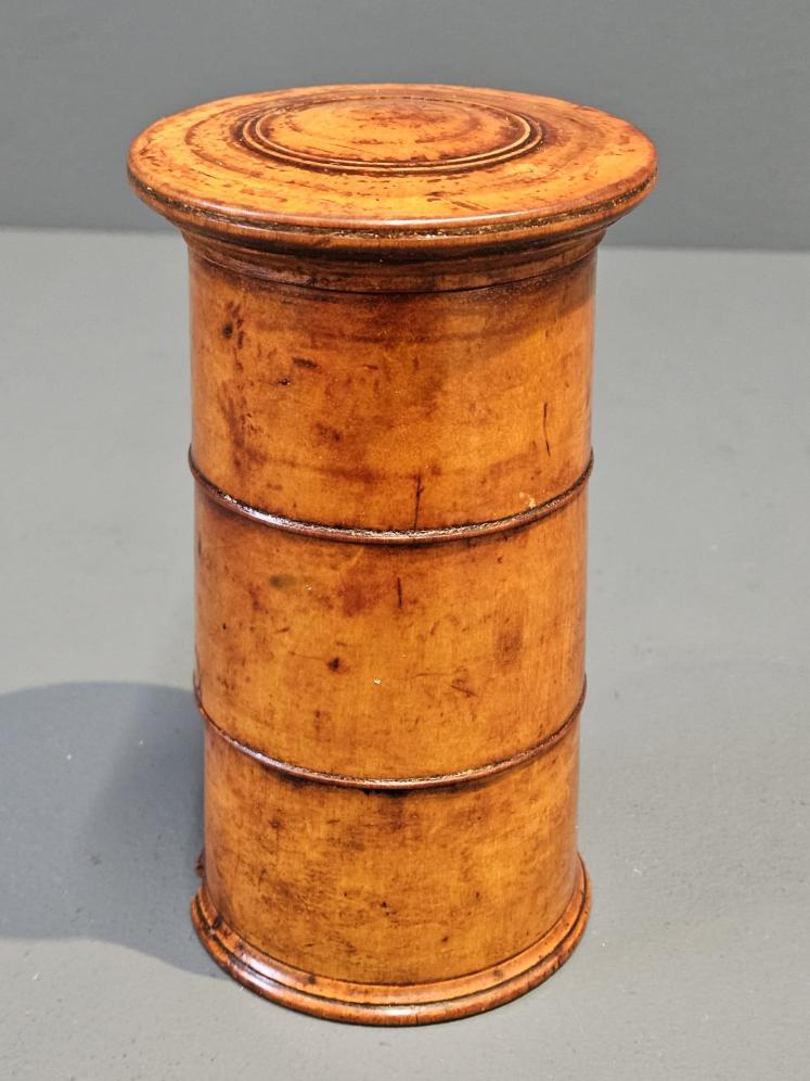 Early Victorian Fruitwood Spice Tower - Image 4