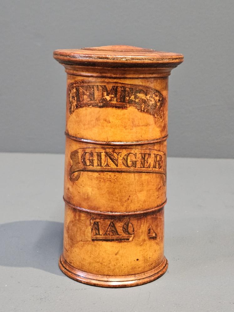 Early Victorian Fruitwood Spice Tower - Image 3