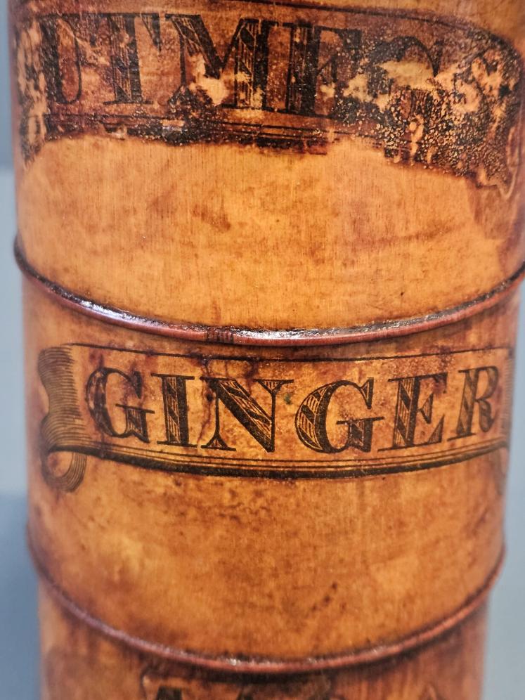 Early Victorian Fruitwood Spice Tower - Image 2