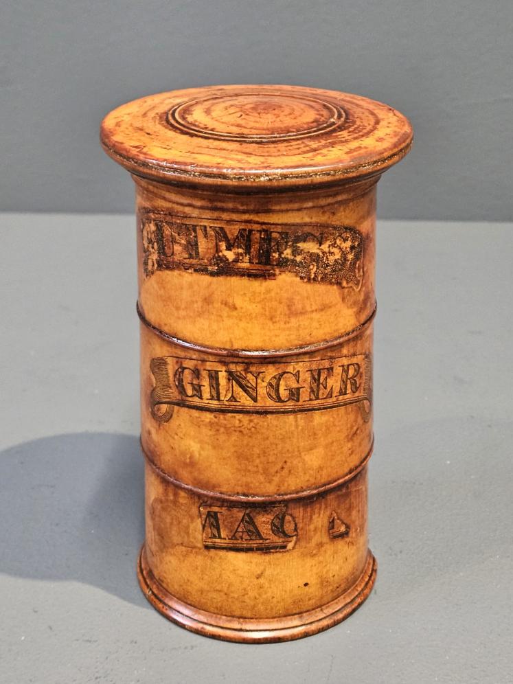 Early Victorian Fruitwood Spice Tower - Image 1