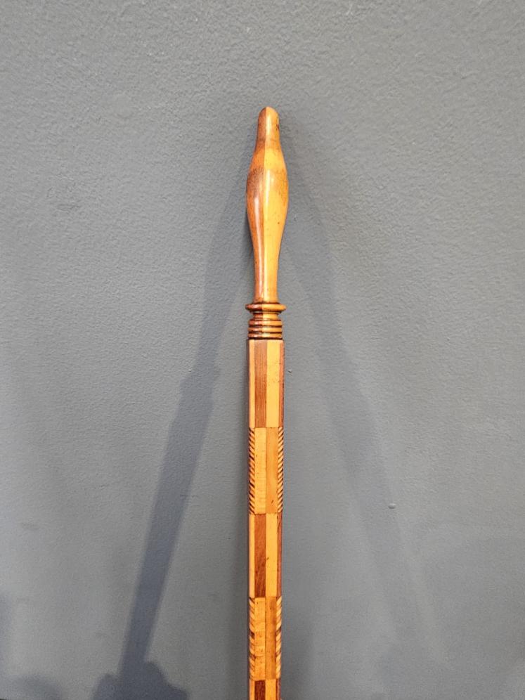 Superb Victorian Inlaid Tailors Stick - Image 4