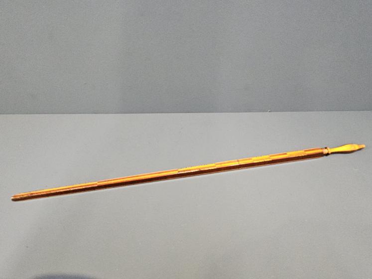 Superb Victorian Inlaid Tailors Stick - Image 2