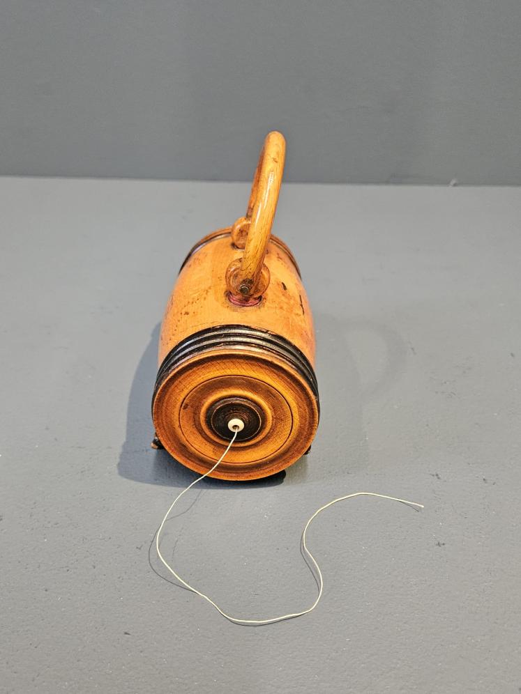 Victorian Fruitwood Double Ended String Barrel - Image 3