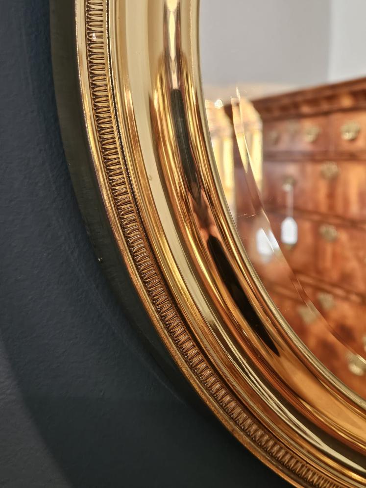 1950's Italian Gilt Brass Pocket Watch Mirror - Image 4