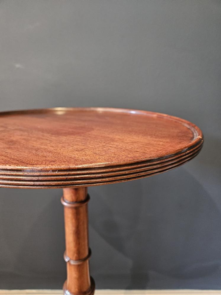 George III Mahogany Candle Or Wine Table  - Image 5