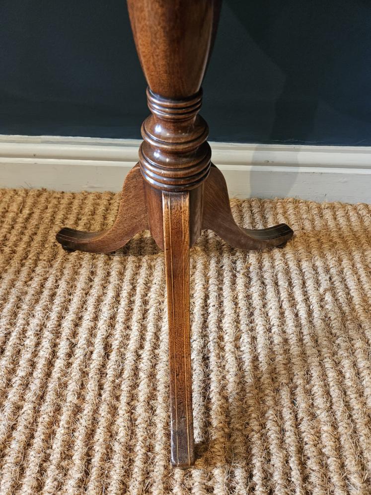 George III Mahogany Candle Or Wine Table  - Image 4
