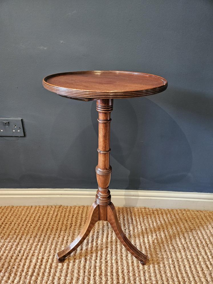 George III Mahogany Candle Or Wine Table  - Image 1