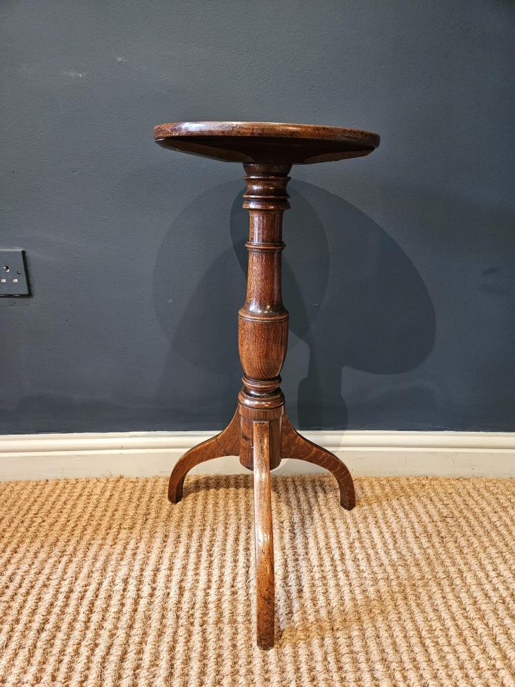 Regency Oak Candle Table  - Image 2