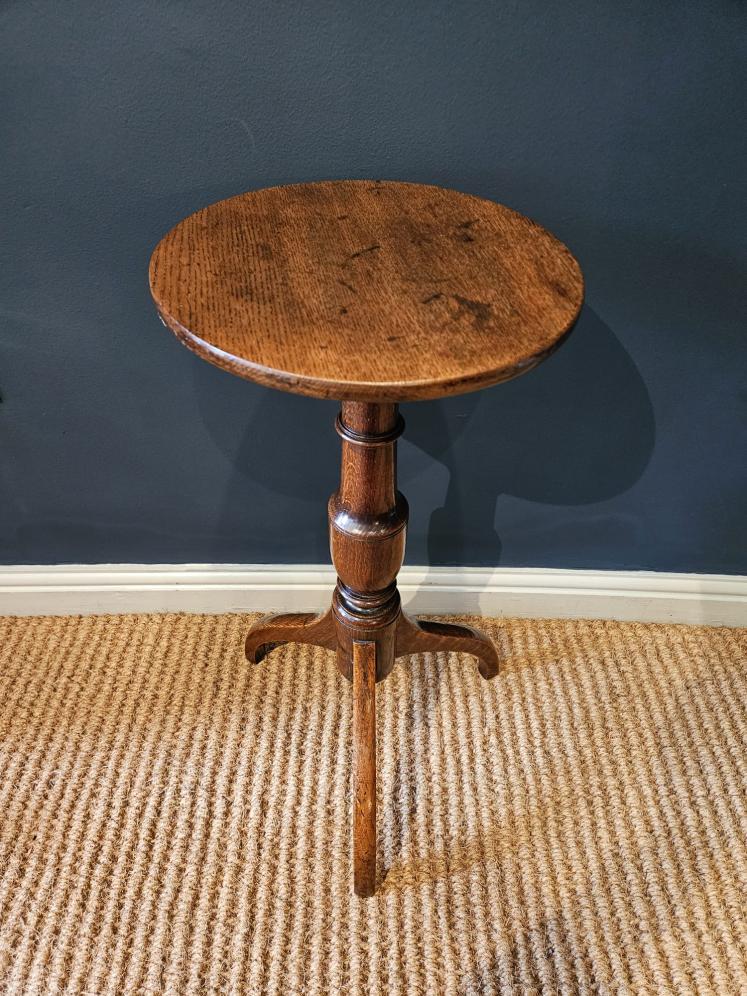 Regency Oak Candle Table  - Image 1