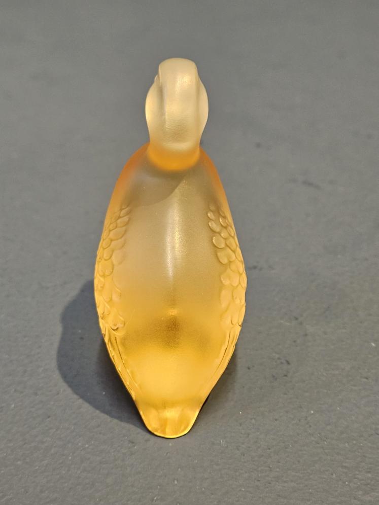 Lalique Gold Opalescent Duck - Image 3