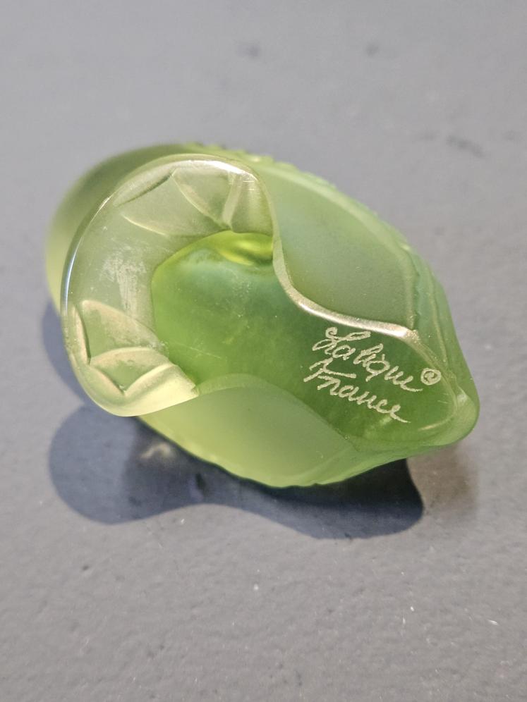 Lalique Green Opalescent Preening Duck - Image 6