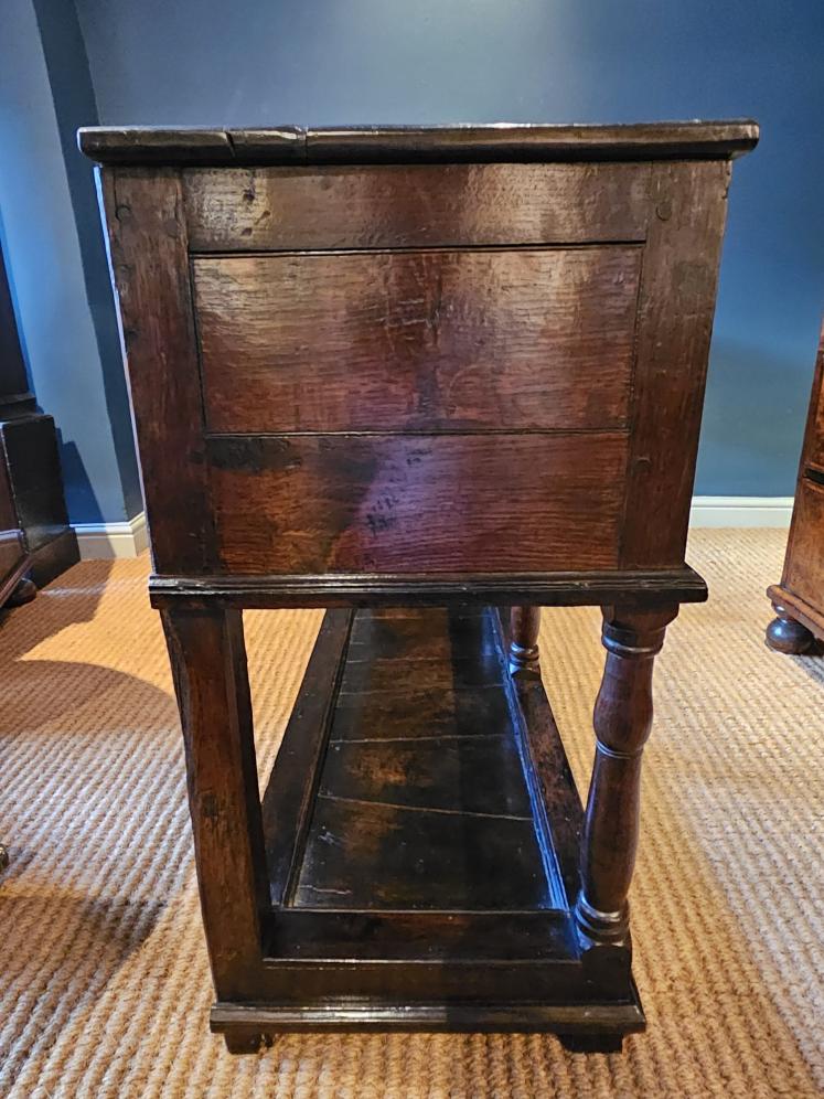 George II Country House Oak Open Pot Board Dresser - Image 3