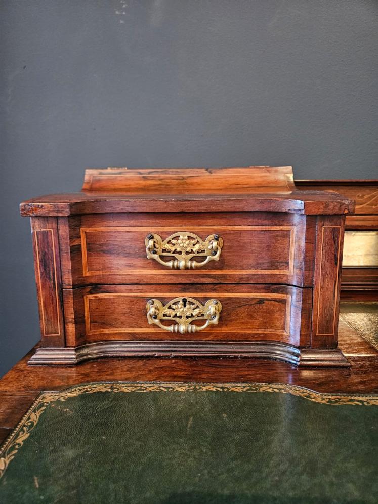 Edwardian Inlaid Rosewood Desk - Image 5
