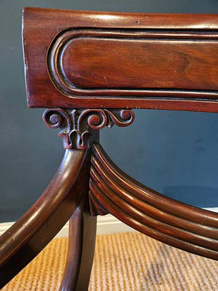 William IV Mahogany Desk Chair  - Image 7