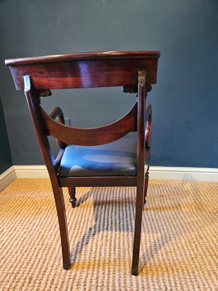 William IV Mahogany Desk Chair  - Image 6