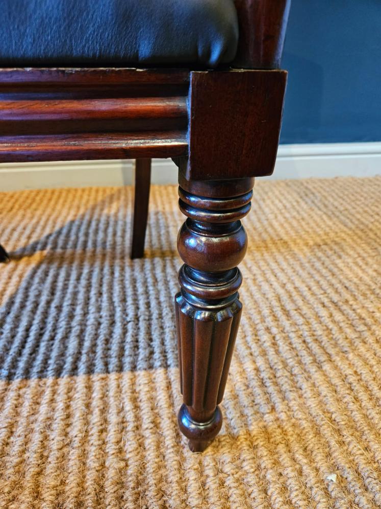 William IV Mahogany Desk Chair  - Image 3