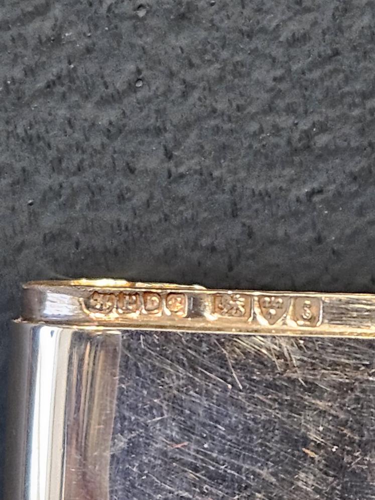 Edwardian Chester Silver Vesta and Stamp Case - Image 2