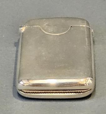 Edwardian Chester Silver Vesta and Stamp Case