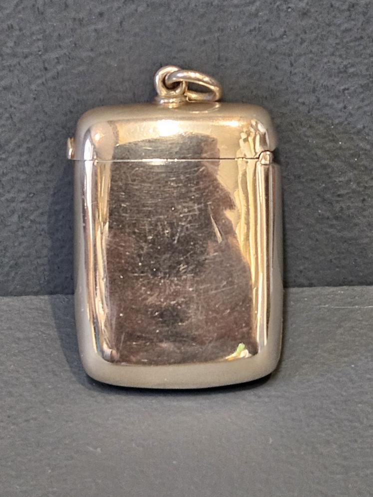 Silver Vesta with Internal Photo Frame - Image 5