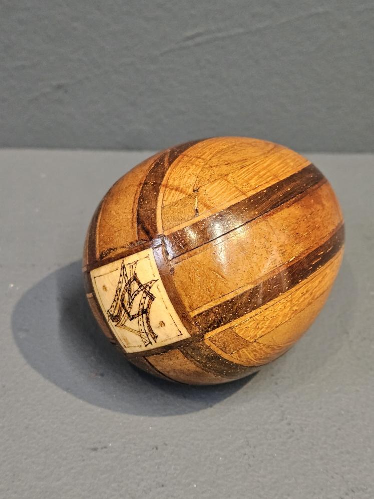 Victorian Treen Sock Darning Egg - Image 1
