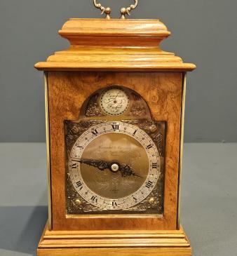 Small 1920' s Walnut Mantel Clock by Elliott