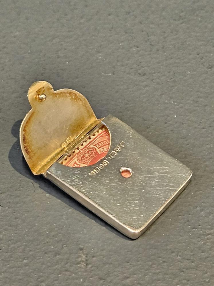 Edwardian Silver Stamp Wallet - Image 2