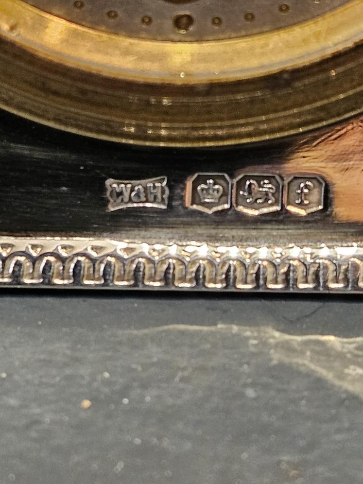 Walker & Hall Silver Travelling Clock - Image 4