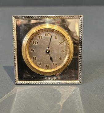 Walker & Hall Silver Travelling Clock - Image