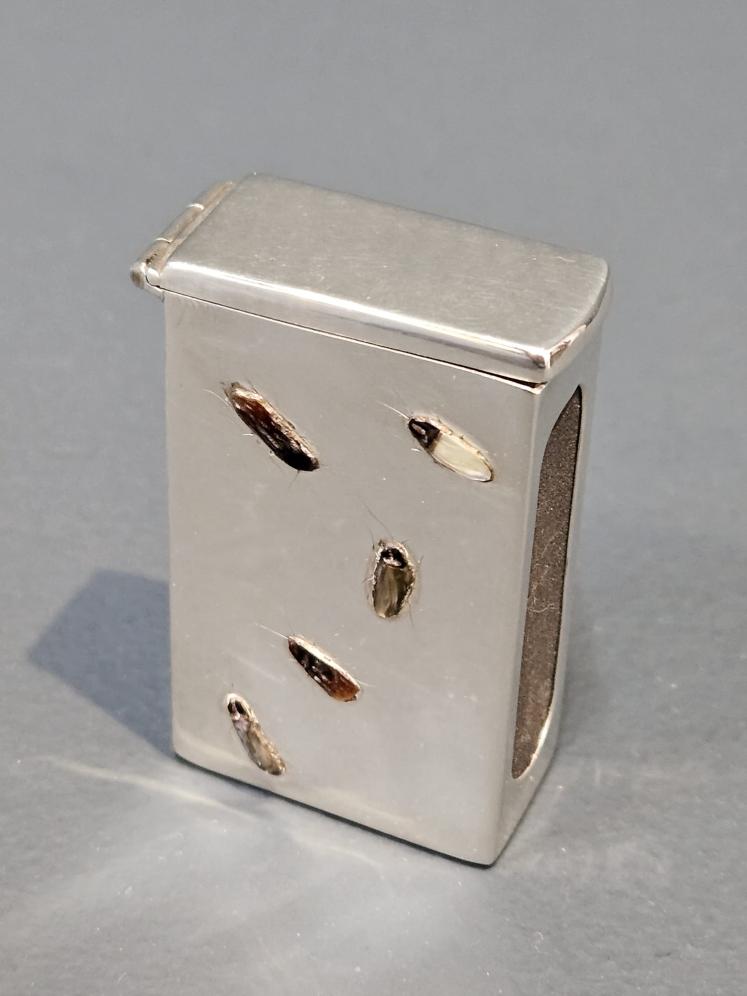  Edwardian Silver Shibayama Match Case - Image 1