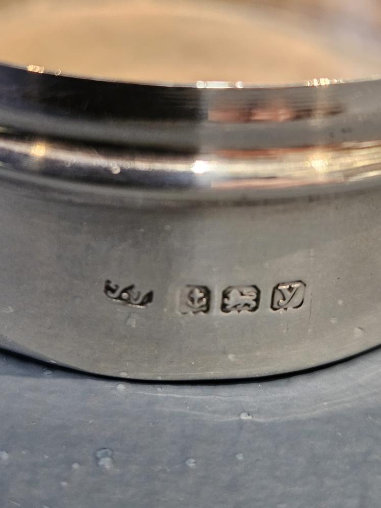 Silver Table Box with Floral Porcelain Lid - Image 6
