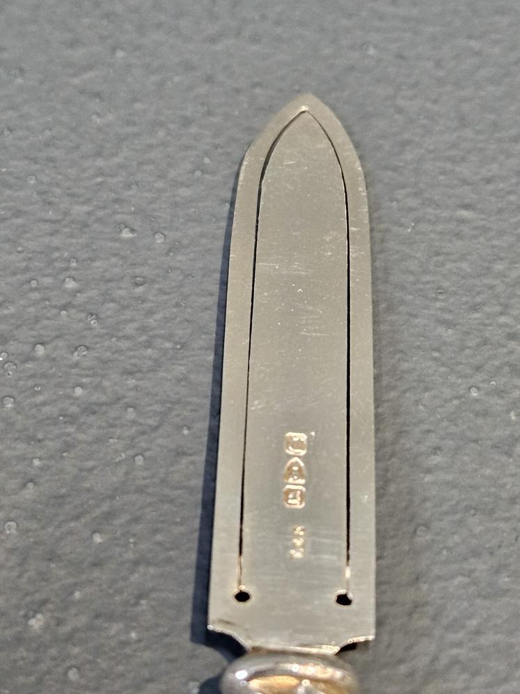 Victorian Chester Silver Spiral Handle Bookmark - Image 4
