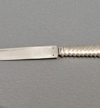 Victorian Chester Silver Spiral Handle Bookmark