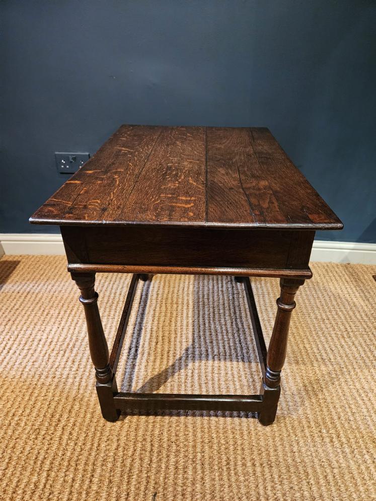 George I Oak Single Drawer Side Table - Image 7