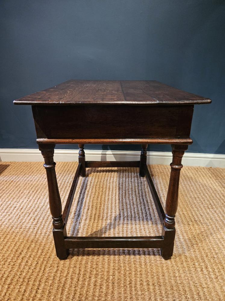 George I Oak Single Drawer Side Table - Image 2