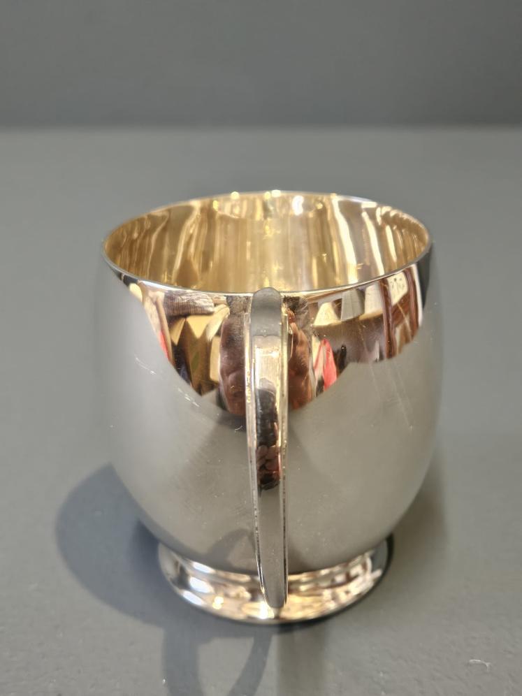 George VI Polished Silver Mug - Image 7