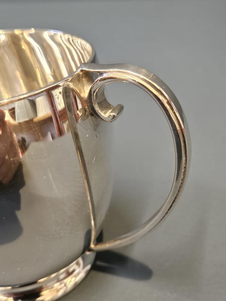 George VI Polished Silver Mug - Image 5