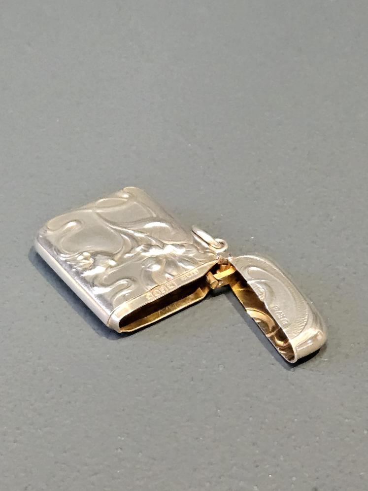 Art Nouveau Silver Vesta Case - Image 7