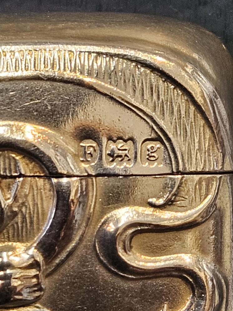 Art Nouveau Silver Vesta Case - Image 4