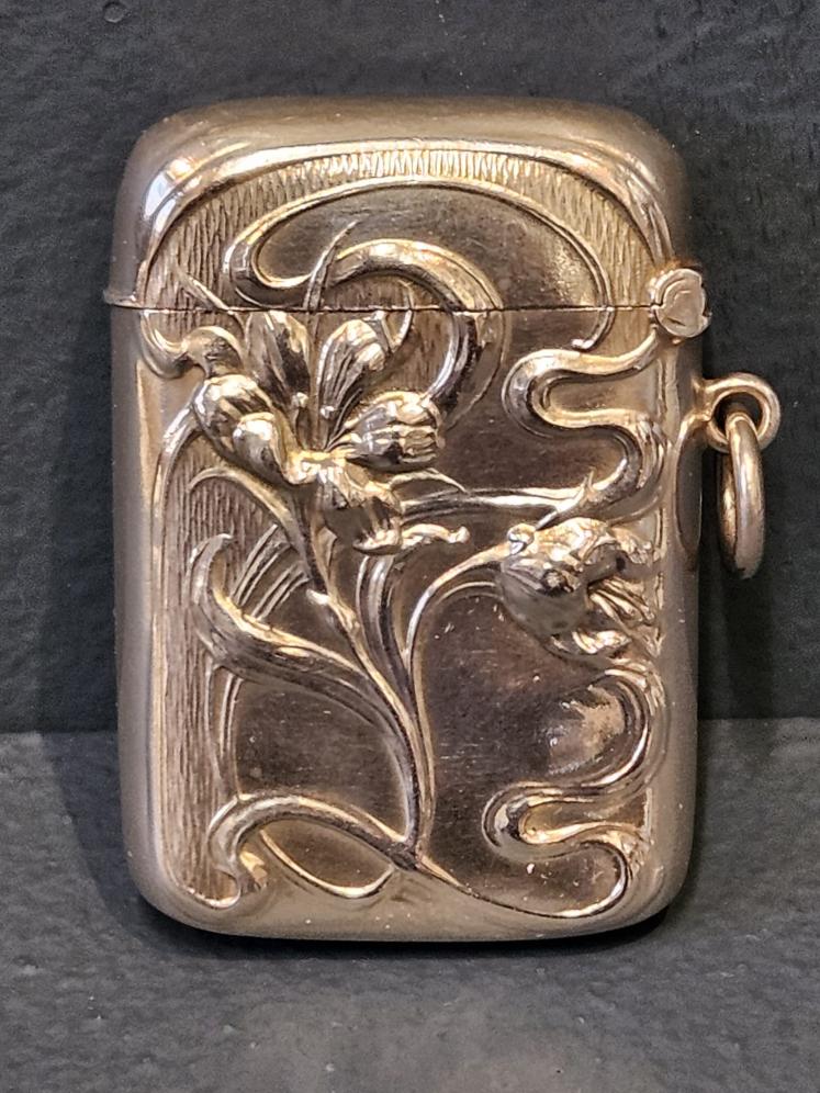 Art Nouveau Silver Vesta Case - Image 3